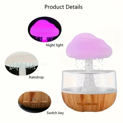 Rain Cloud LED Humidifier Lamp