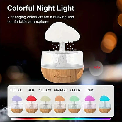 Rain Cloud LED Humidifier Lamp